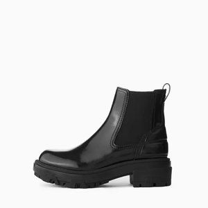 Rag and Bone Shaye Boot - Black Patent Leather Chelsea Boots